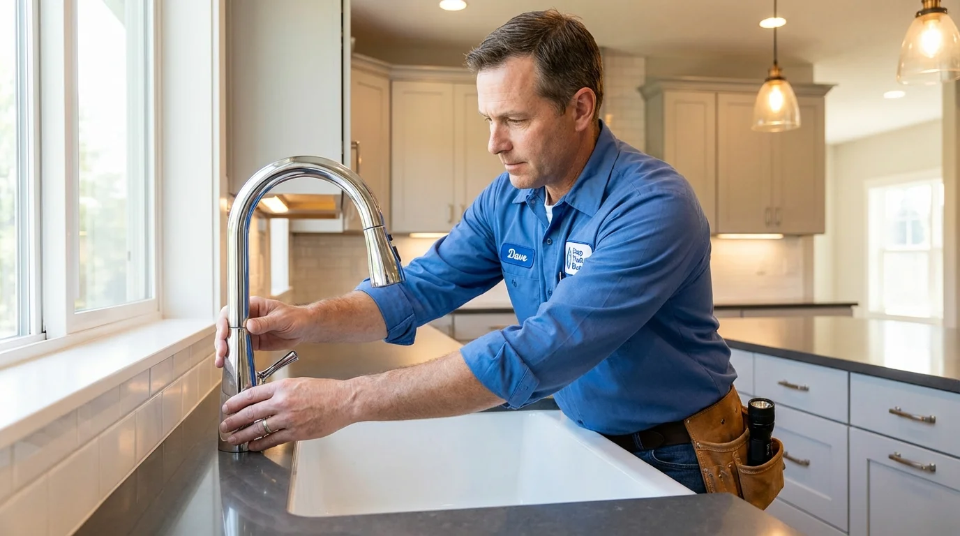 Kitchen faucet installation by Johns Plumbing LLC in San Luis
