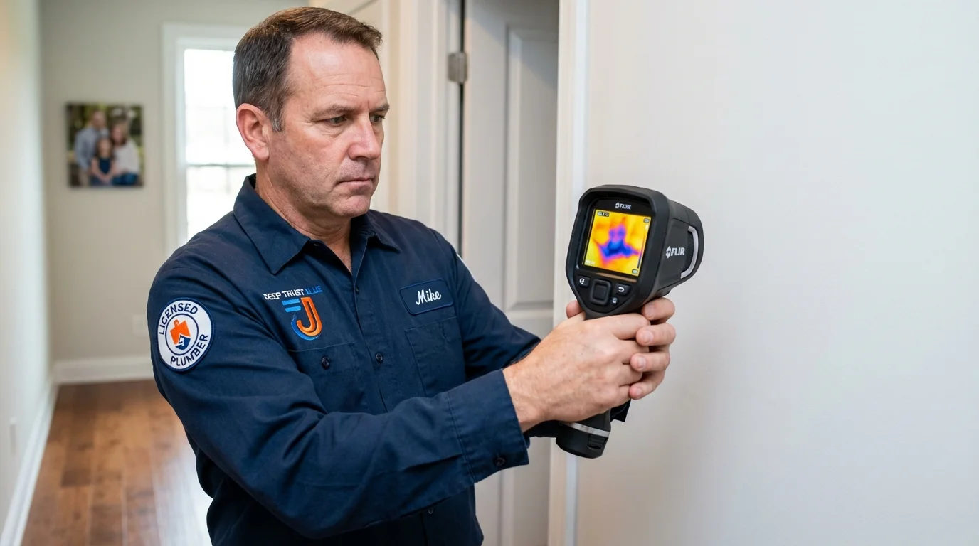 Thermal imaging leak detection by Johns Plumbing LLC in San Luis